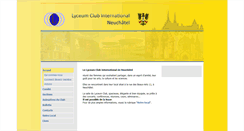 Desktop Screenshot of lyceumclubne.ch